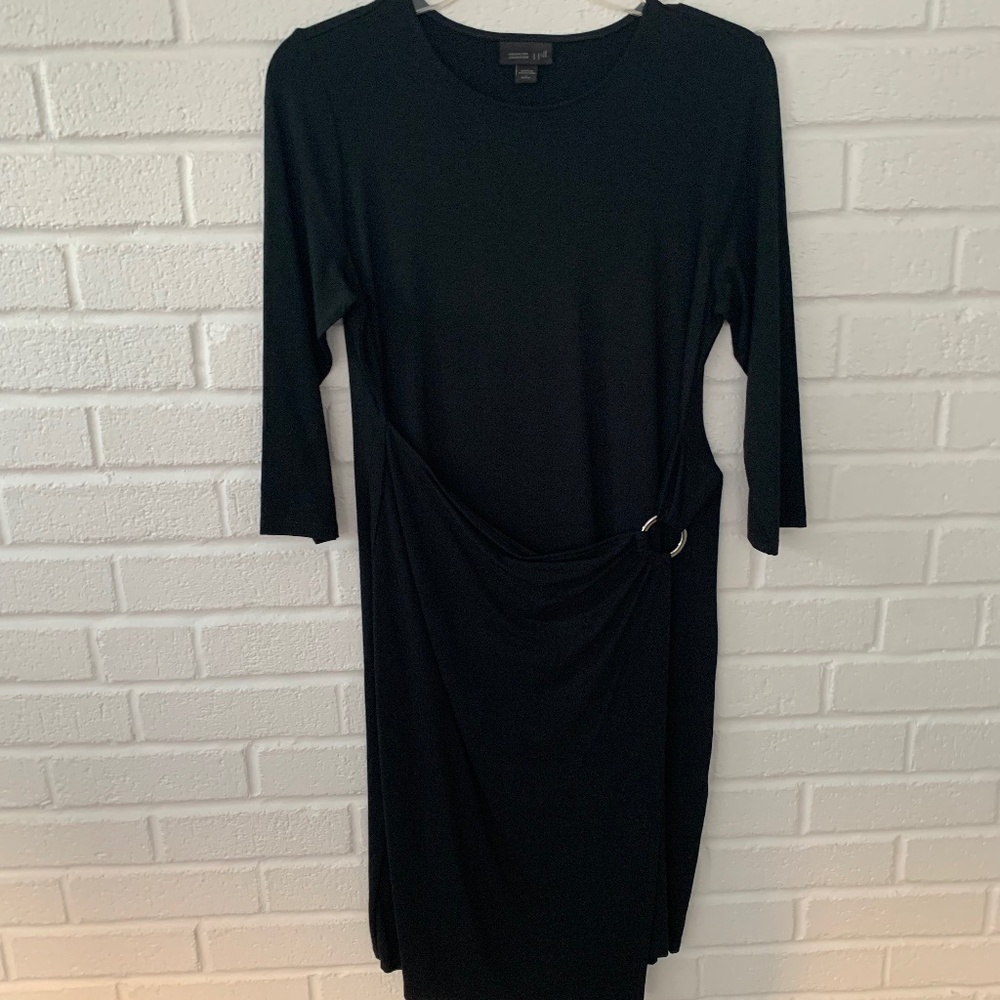 J Jill Black Long Sleeved Dress